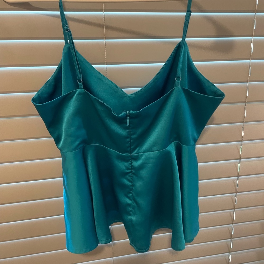 Nasty Gal Teal Camisole Top